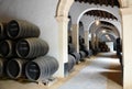 Sherry barrel store in Jerez de la Frontera in Andalusia, Spain Royalty Free Stock Photo