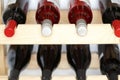 Stored wine bottles Royalty Free Stock Photo