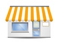 Storefront Awning in yellow