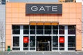 The storefront of the Gate outlet which sells modern fashion, clothes and apparel