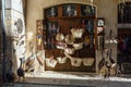 Storefront with handmade goods. Besalu, Spain