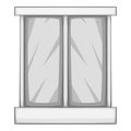 Storefront icon, gray monochrome style