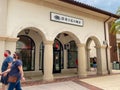 The storefront of the Origins cosmetics retail store at an outdoor mall in Orlando, Florida