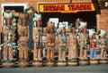 Storefront wooden Indians