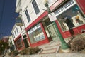 Storefronts on main street, New Hampshire, New England Royalty Free Stock Photo