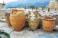 Storehouse Jars in The Palace of Knossos on Crete, Greece Royalty Free Stock Photo