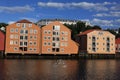 Storehouses in Trondheim, Norway Royalty Free Stock Photo