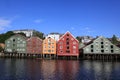 Storehouses in Trondheim, Norway Royalty Free Stock Photo