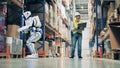 Storeman gives warehouse robot voice commands