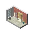 Storeroom in isometric view.