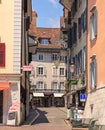 Stores in the old town of Solothurn, Switzerland