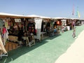 Stores selling merchandise at the beach