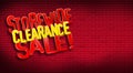 Storewide Clearance Sale Brick