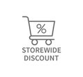 Storewide Discount Line Icon