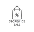 Storewide Sale Line Icon