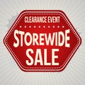 Storewide sale typographic design template