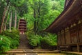 5 storey pagoda and Kondo Hall, Muroji Temple, Nara, Japan