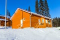 Storey wooden house from bar Royalty Free Stock Photo