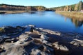 Storforsen Norrbotten Royalty Free Stock Photo