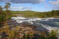 Storforsen is a waterfall on the Pite River in Swedish Norrbottens lÃÂ¤n, Lapland, Sweden.