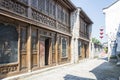 storied building and alley