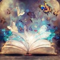 The stories that fly from the enchanted book