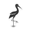 Stork bird logo template Icon Illustration Brand Identity Royalty Free Stock Photo