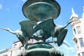 Stork Fountain in the Old Town of Copenhagen, Denmark Royalty Free Stock Photo