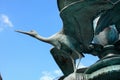 Stork Fountain in the Old Town of Copenhagen, Denmark Royalty Free Stock Photo