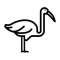 stork icon illustration