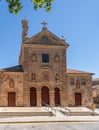 Stork nest on bell tower of Church of San Pablo in Salamanca Royalty Free Stock Photo