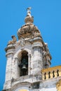 stork on tower of Church Igreja do Carmo in Faro Royalty Free Stock Photo