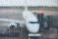 Storm at the airport Royalty Free Stock Photo