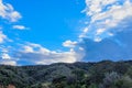 Storm approaches the mountains