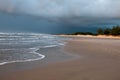 Storm approaching the beach in arroio do sal , brazil