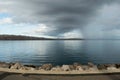 Storm approaching in Karlobag, Croatia Royalty Free Stock Photo