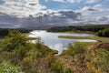 Storm approaching Loch Laggan in Scotland