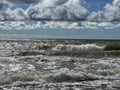 Storm in Baltic sea Royalty Free Stock Photo