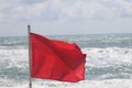 Storm on the beach on a cloudy day, minimalism, Alanya, Turkey, April 2023.