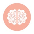 Storm brain isolated icon