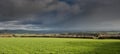 Storm brewing over South side of Darmoor and SouthHams Devon uk Royalty Free Stock Photo