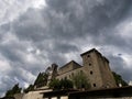 Storm brewing over Verrucola, Lunigiana. Royalty Free Stock Photo