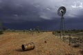 Storm building in outback Queensland Royalty Free Stock Photo