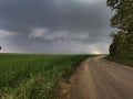 Storm cell during spring Royalty Free Stock Photo