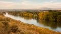 Storm Clearing Over Agricultural Land Yakima River Central Washington Royalty Free Stock Photo