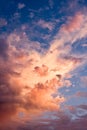 Storm Cloud Sunset Royalty Free Stock Photo