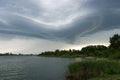 Storm cloud of unusual shape