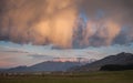 Storm clouds above Bucegi mountains Royalty Free Stock Photo