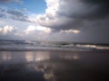 Storm Clouds Above Ormond Beach Florida Royalty Free Stock Photo