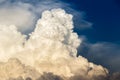 Storm clouds bathed in sunset light Royalty Free Stock Photo